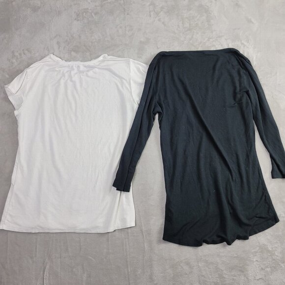 T & Tahari Black & White Women's Short & Longsleeve Top Blouse Set | Size M - Picture 9 of 9